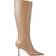 Jimmy Choo Agathe leather knee-high boots beige