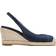 Cole Haan Women's Cloudfeel Denim Slingback Espadrilles Sandals Blue