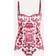 Dolce & Gabbana Majolica print balconette one-piece swimsuit