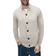 XRay Men's Ribbed Highneck Cardigan Oatmeal