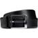 HUGO BOSS Grained-leather belt with logo-engraved buckle black