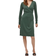 Vila Modala L/S Wrap Midi Dress - Pineneedle