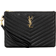 Saint Laurent Monogram Quilted Leather Pouch - Black