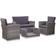 vidaXL 42642 Lounge-Set, 1 Tisch einschl. 2 Stühle & 1 Sofas