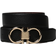 Ferragamo Classic Textured-Leather Reversible Belt - Black