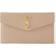 Saint Laurent Uptown Leather Clutch Beige Leather/Gold