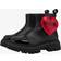 Moschino Kids Heart patent leather boots multicoloured