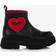 Moschino Kids Heart patent leather boots multicoloured