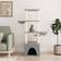 vidaXL light grey Cat Tree with Scratching Posts Cat Scratch Tower Climber