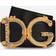 Dolce & Gabbana Calfskin belt with logo black