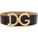 Dolce & Gabbana Calfskin belt with logo black