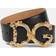 Dolce & Gabbana Calfskin belt with logo black