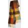 Acne Studios Mohair Checked Scarf - Chestnut brown/yellow/green