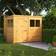 power 8x6, Single Pent Wooden Garden Shed (Gebäudefläche 4.8 m²)