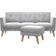 CosmoLiving by Cosmopolitan Cosmopolitan Gloria Sofa 75.5" 3 Seater