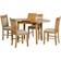 SECONIQUE Oxford Extending Dining Set 135cm 5pcs