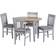 SECONIQUE Oxford Extending Dining Set 135cm 5pcs