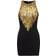 Balmain Embellished minidress gold