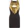 Balmain Embellished minidress gold