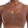 adidas Damen Scoop Lounge Bra-Sport Active Seamless Micro Stretch Bustier - Toasted Mocha