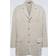 Dolce & Gabbana Single-breasted linen blazer beige