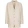 Dolce & Gabbana Single-breasted linen blazer beige