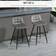 Homcom Set of 2 Dining Chairs Bar Stool 88cm 2pcs