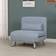 Homcom Folding 5 Position Convertible Grey Sofa 75cm 1 Seater