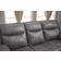 Betsy Furniture Bonded Grey Sofa 87" 3pcs 6 Seater