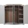 Mercers Furniture Corona Grey Kleiderschrank 191x190cm