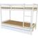 3ft White Frame Mecor Bunk Bed 97x198cm