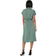 Only Hannover Midi Tie Belt Shirt Dress - Green/Laurel Wreath