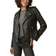 Lucky Brand Classic Leather Moto Jacket - Washed Black