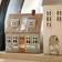 Ib Laursen Nyhavn House for Tea Light Grey/Brown Fyrfadsstage 17.5cm