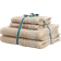 Gant Handdukar Premium Organic 4-pack, 2 50X70 2 70X140 Badlakan Beige, Silver (140x70cm)