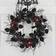 National Tree Company 22" Halloween Black Rose Wreath Decoration 15.2cm