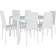 tectake Brandenburg Bordgruppe 130x70cm 7stk