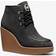 Michael Kors Rye Suede Wedge Boot Black