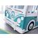 Julian Bowen Campervan White/Green Bunk Bed 105x209cm