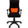 hjh OFFICE 670480 Kinder- Jugenddrehstuhl KIDDY PRO AL Stoff Schwarz/Orange