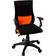 hjh OFFICE 670480 Kinder- Jugenddrehstuhl KIDDY PRO AL Stoff Schwarz/Orange