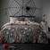 Bedlam Glow the Halloween Party Duvet Cover Grey