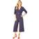 Mela London Wrap Neck Wide Leg Jumpsuit, Navy