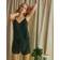 Pretty You London Bamboo Lace Cami Short Pyjama Set in Raven
