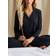 Pretty You London Bamboo Lace Pyjama Set in Raven