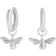 Olivia Burton Lucky Bee Charm Huggie Earrings - Silver