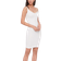 Pieces Long Single Undershirt Dress - White