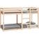 vidaXL Solid Pine Wood Køjeseng 75x190cm