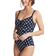 Panache Anya Riva Spot Balcony Swimsuit - Navy/Vanilla