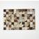 Homescapes Block Check Place Mat Brown